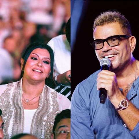 عمرو دياب وهالة صدقي - صورة معدلة