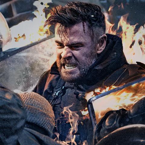 كريس هيمسوورث من إعلان فيلم إكستراكشن 2