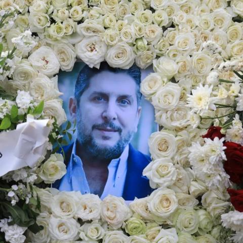 من جنازة الراحل محمد قنوع