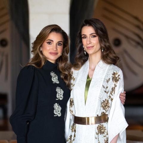 الملكة رانيا و رجوة آل سيف - صورة من انستقرام