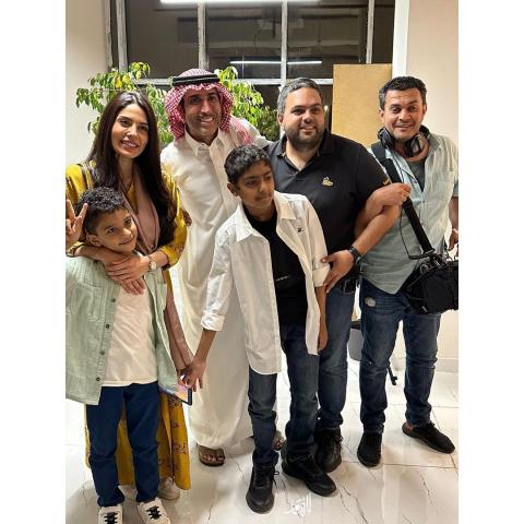 إلهام علي و فايز المالكي من برنامج أمينة - صورة من تويتر