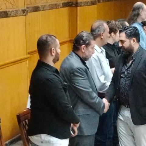 من عزاء الراحل محمد قنوع في القاهرة