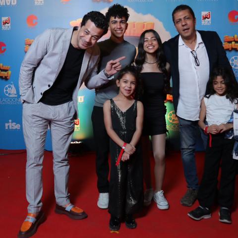 شريف سلامة من كواليس العرض الخاص لفيلم &quot;ساعة إجابة&quot;