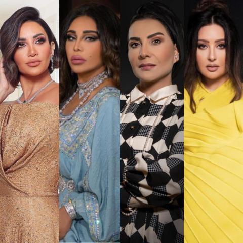 لطيفة وهدى حسين وأحلام وديانا حداد - إنستغرام