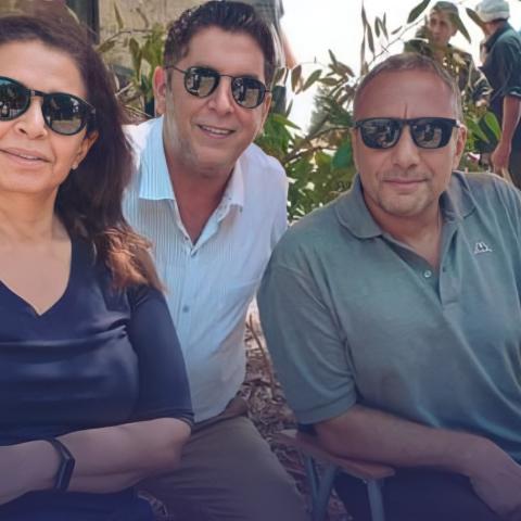 محمد قنوع - صورة من كواليس تصوير فيلم "الحكيم"