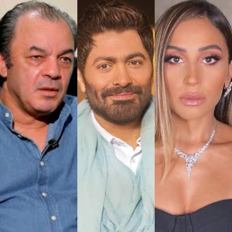 تامر حسنى ودينا الشربيني وعلاء مرسي