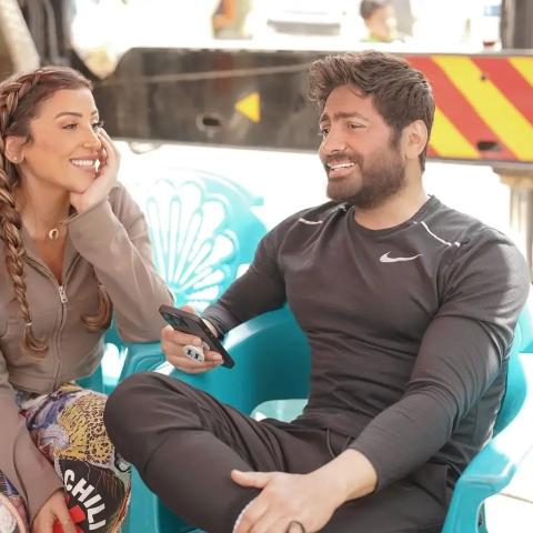 تامر حسني ودينا الشربيني - صورة من إنستقرام