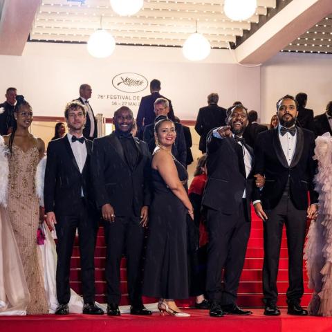 نجوم فيلم &quot;وداعاً جوليا&quot; على السجادة الحمراء في مهرجان كان السينمائي - صورة من إنستقرام