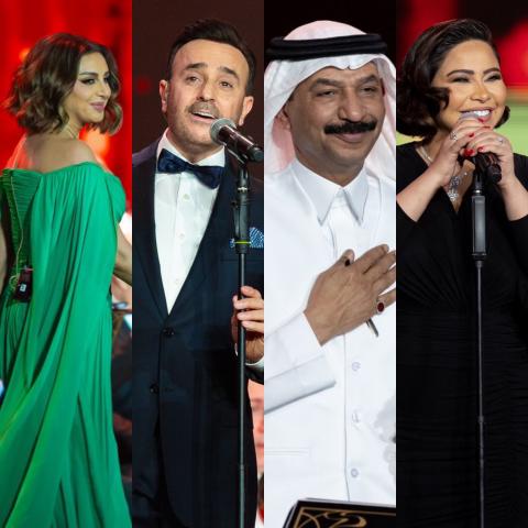 Benchmark: صور من حفل ليلة روائع الموجي