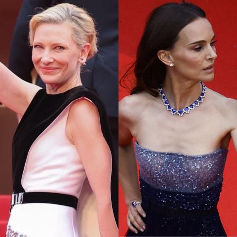 ناتالي بورتمان وكيت بلانشيت في مهرجان كان - تويتر