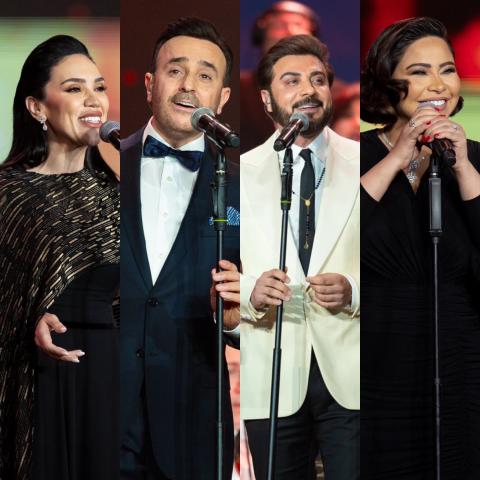 صور من حفل ليلة روائع الموجي في الرياض