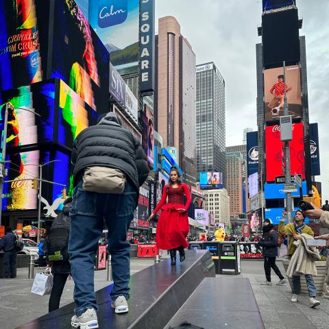 دانا صلاح من كواليس كليب أغنية &quot;غزالة&quot;