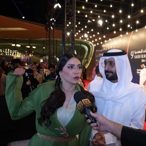 إلهام علي وخالد صقر من مهرجان أفلام السعودية