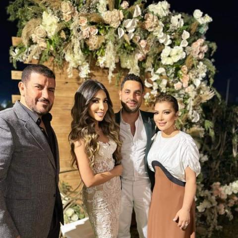 أصالة وزوجها من خطوبة شقيقها