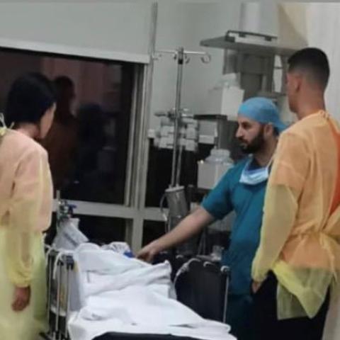 كريستيانو رونالدو وجورجينا رودريغيز في المستشفى - صورة من تويتر