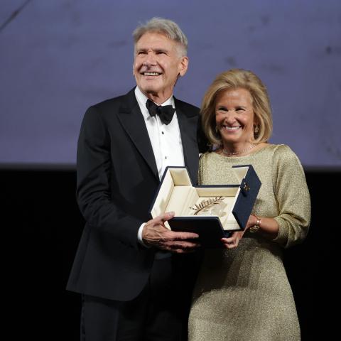 هاريسون فورد يحصل على جائزة Palme d’Or - صورة من صفحة المهرجان الرسمية على تويتر