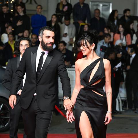 دوا ليبا وحبيبها في مهرجان كان - تويتر