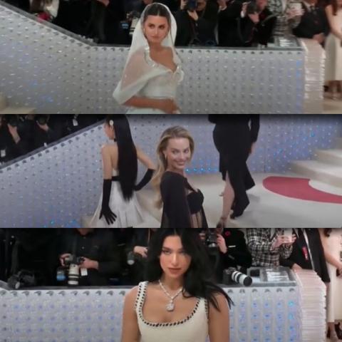 بينيلوبي كروز ومارغوت روبي ودواليبا في الميت غالا