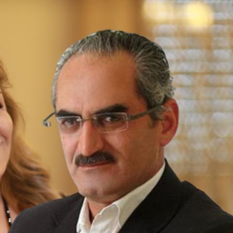 زهير النوباني و أمل الدباس - صورة معدلة من السوشيال ميديا