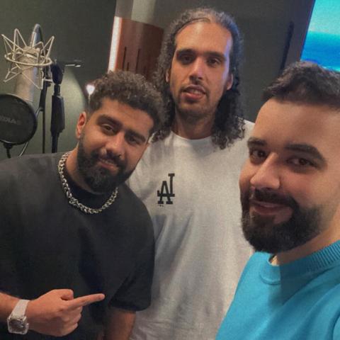 عبدالعزيز لويس وبدر الشعيبي وطلال العيدان - صورة من إنستقرام