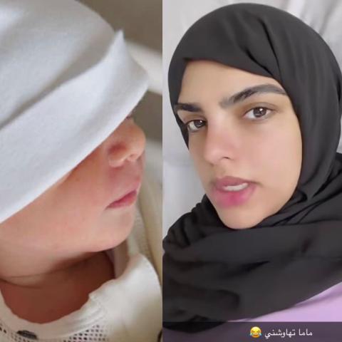 سارة الودعاني وطفلها سليمان - صور من سناب شات