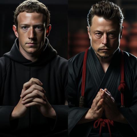 إيلون ماسك ومارك زوكربيرغ - تويتر