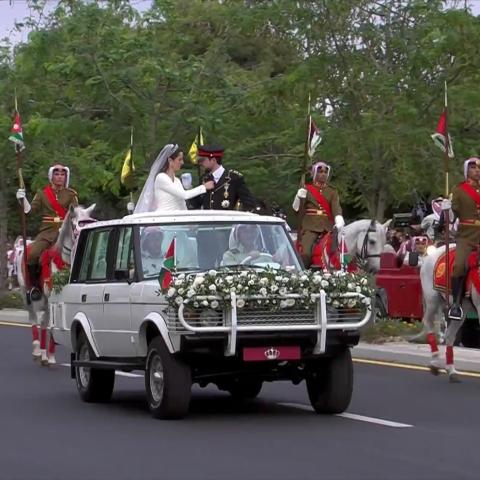 عقد قران الأمير الحسين بن عبدالله الثاني و رجوة آل سيف