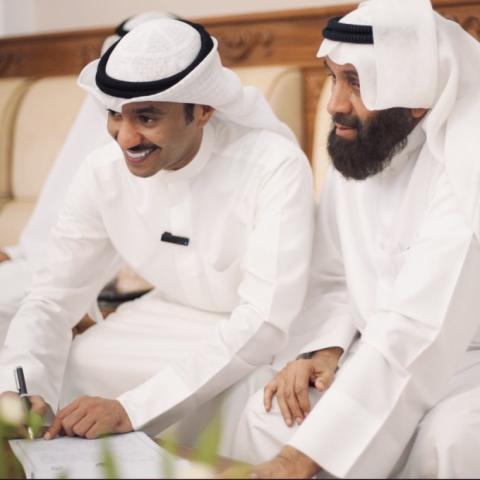 مطرف المطرف من عقد قرانه - صورة من حساب RotanaLive على تويتر