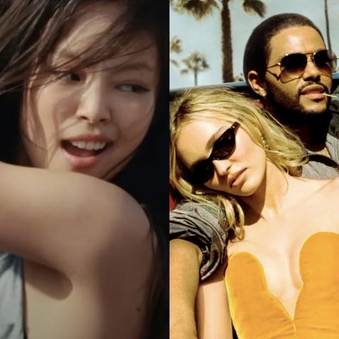 جيني، ليلي روز ديب وذا ويكند في مسلسل The Idol