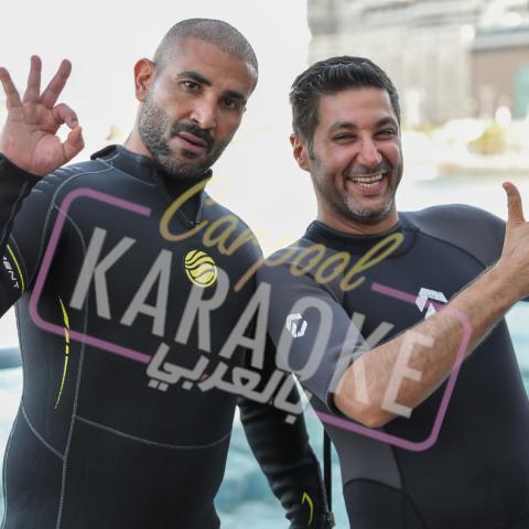 احمد سعد وهشام الهويش - صورة من تويتر البرنامج