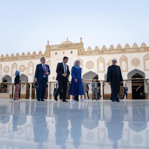 جيل بايدن في جامع الأزهر- انستقرام @flotus