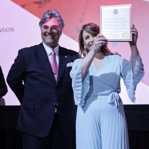 تكريم تقلا شمعون في أوتوا- انستقرام @beirutfilmsociety