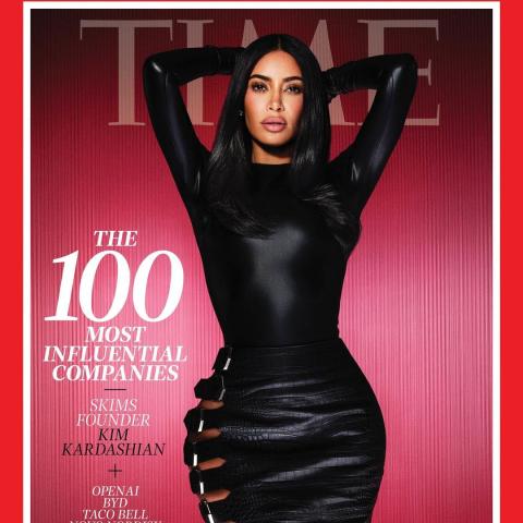 كيم كارداشيان على غلاف مجلة تايم لعام 2023- انستقرام @time