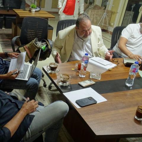 خالد الصاوي من بروفة فيلم أصل الحكاية