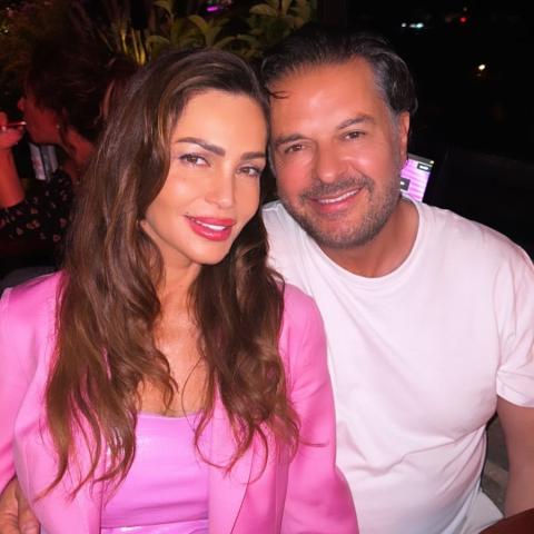 راغب علامة و زوجته جيهان - صورة من انستقرام خالد علامة