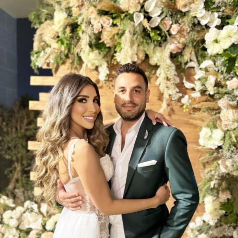 أنس نصري و خطيبته - صورة من انستقرام