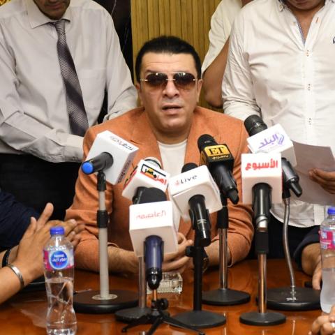 مصطفى كامل بعد فوزه بمقعد نقيب الموسيقيين بالتزكية