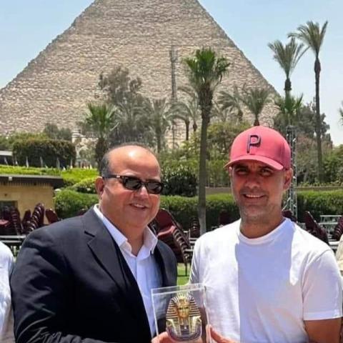 بيب جوارديولا من زيارته بمصر