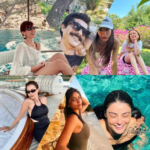 إجازة الصيف - مشاهير تركيا - مصدر الصور إنستغرام