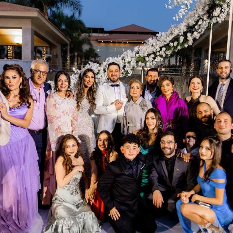 أصالة نصري وعائلتها - صورة من إنستقرام