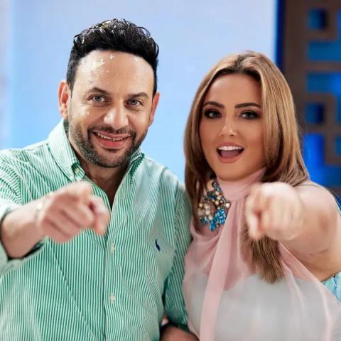 بشرى ومصطفى قمر - صورة من إنستقرام