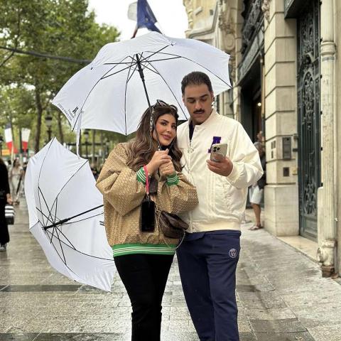 إلهام الفضالة وشهاب جوهر - صورة من إنستقرام