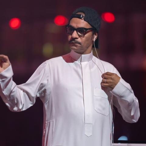 رايح صقر - صورة من حساب روتانا لايف على تويتر