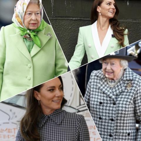 إطلالات مشابهة لـ كيت ميدلتون والملكة إليزابيث الثانية - المصدر انستغرم