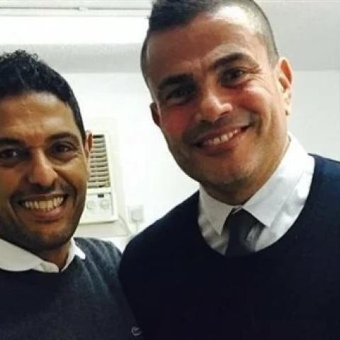 عمرو دياب و هاني فرحات - صورة من السوشيال ميديا