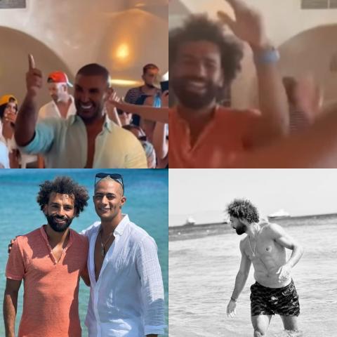 محمد صلاح، أحمد سعد ومحمد رمضان في اليونان