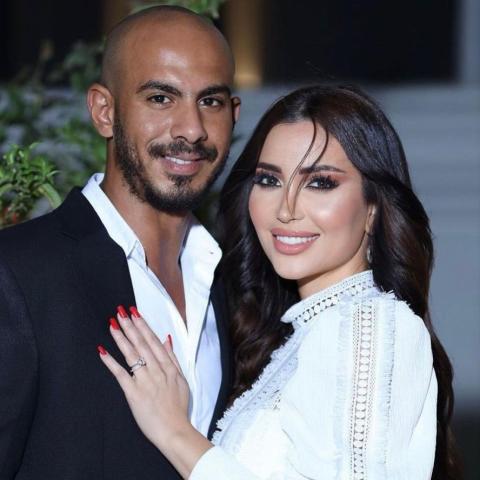 نسرين طافش و طليقها - صورة من السوشيال ميديا