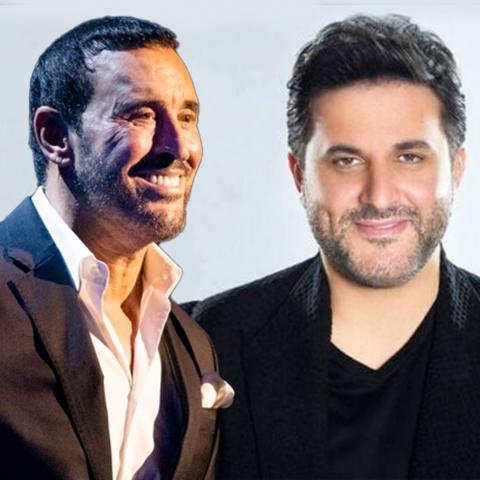 ملحم زين و كاظم الساهر - صورة معدلة