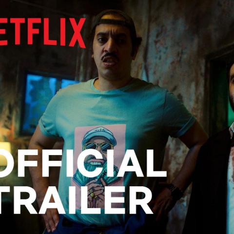 الصورة من الإعلان الترويجي لـ الفيلم السعودي &quot;راس براس&quot;