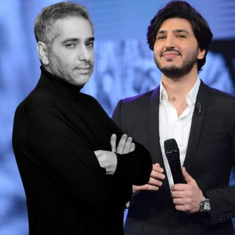 محمد فضل شاكرمع والده فضل شاكر - صورة معدلة